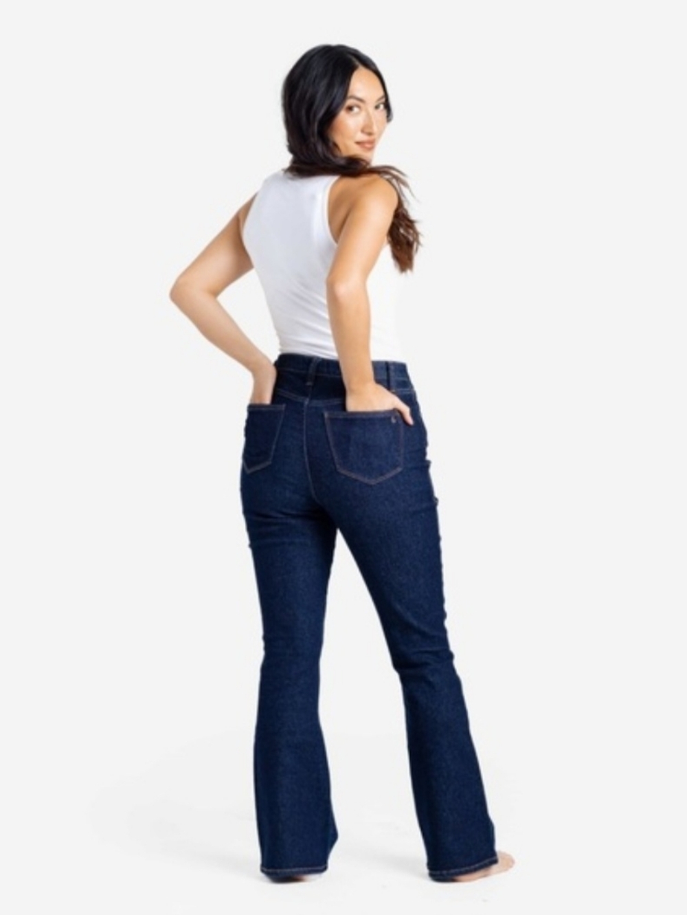 NWT Lularoe Skinny Flared Denim Jeans 28 - Picture 2 of 10